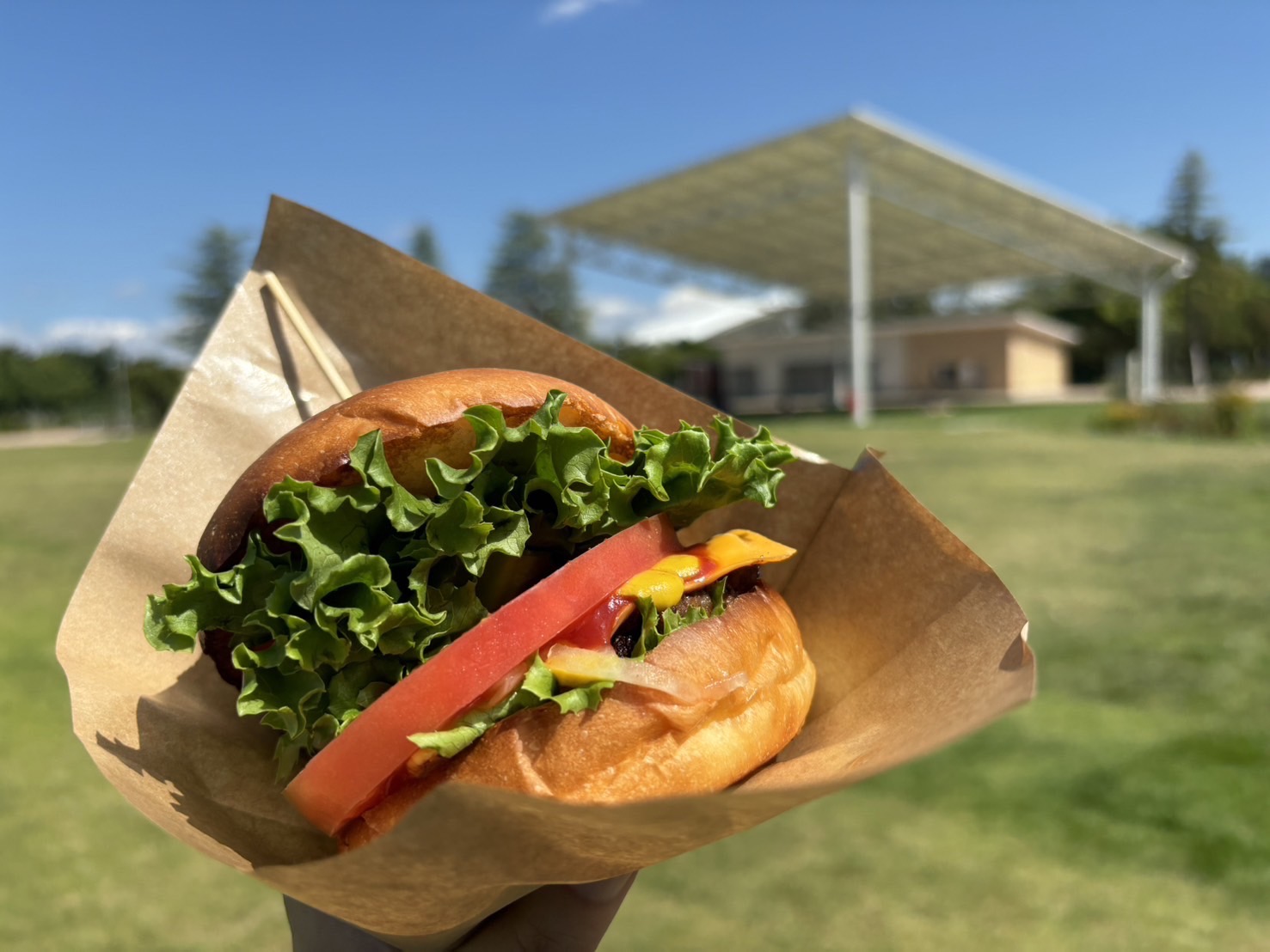 開成山公園で絶品ハンバーガーランチ♪郡山市のMOGU CAFE【モグカフェ】