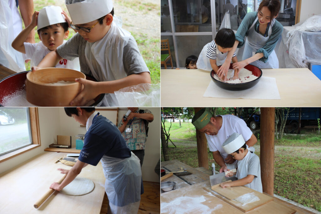 森のそば屋 宇山でそば打ちを体験