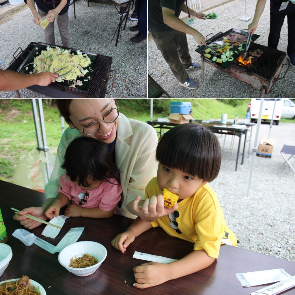 本宮市ふるさと暮らし体験住宅 和暮和暮（わくわく）でバーベキュー